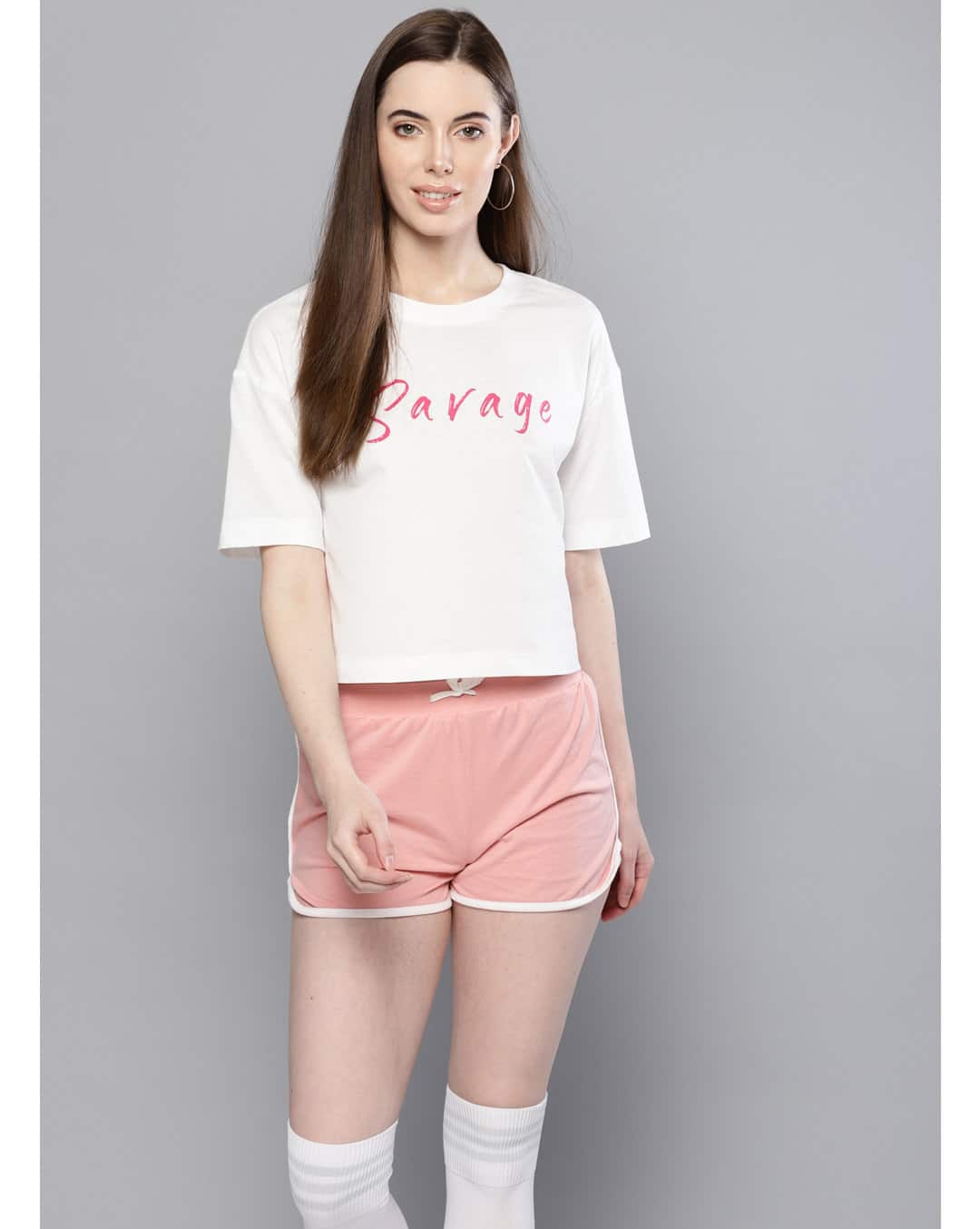 Cotton Mix Printed Round Neck T-shirt