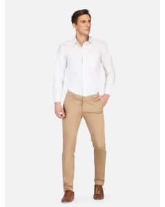 Cotton Solid Chinos view 3