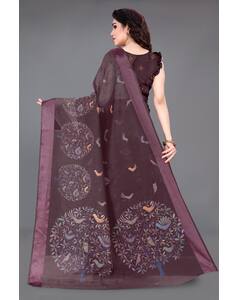 Cotton Printed Regular Saree view 6