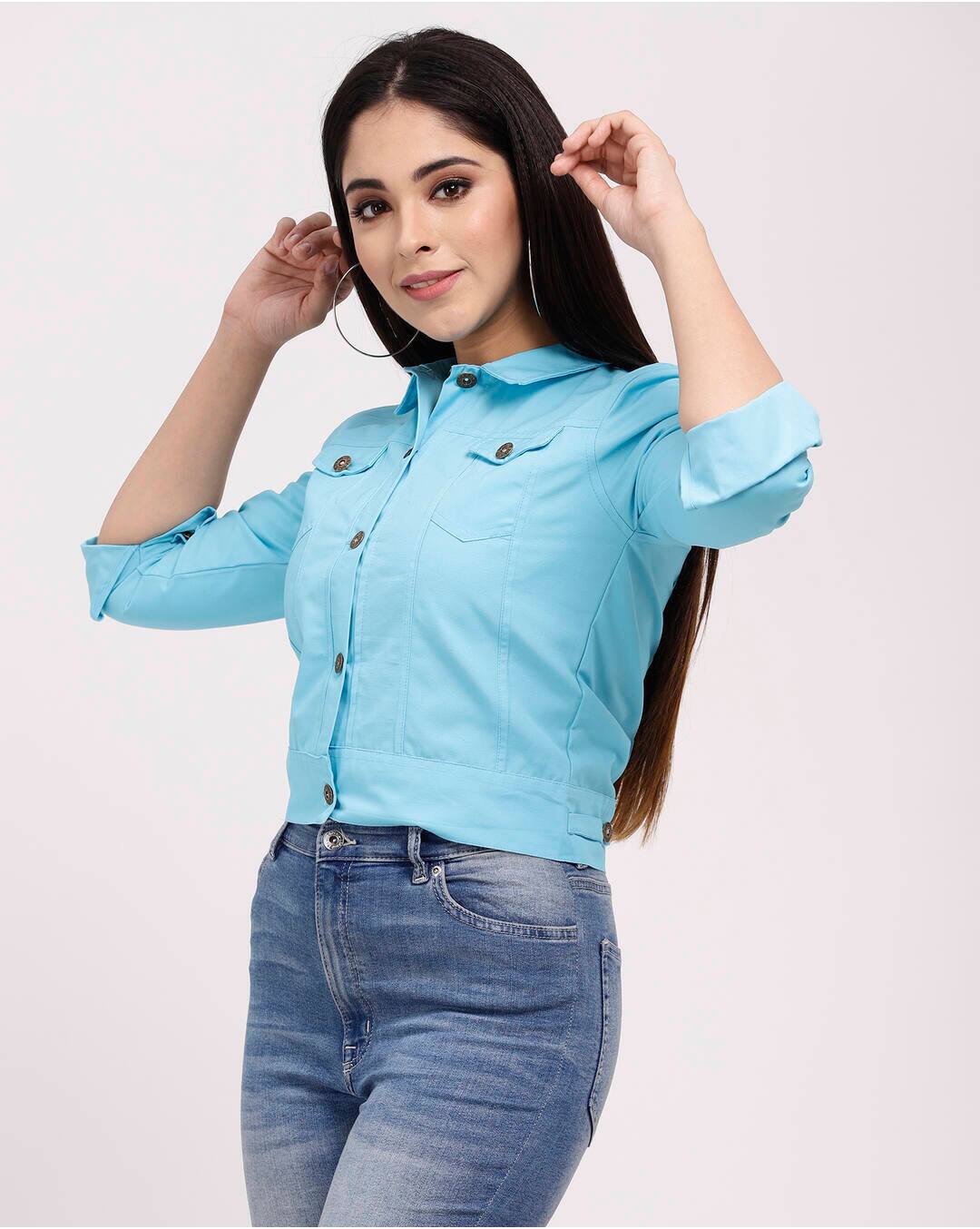 Cotton Solid Casual Jacket view 3