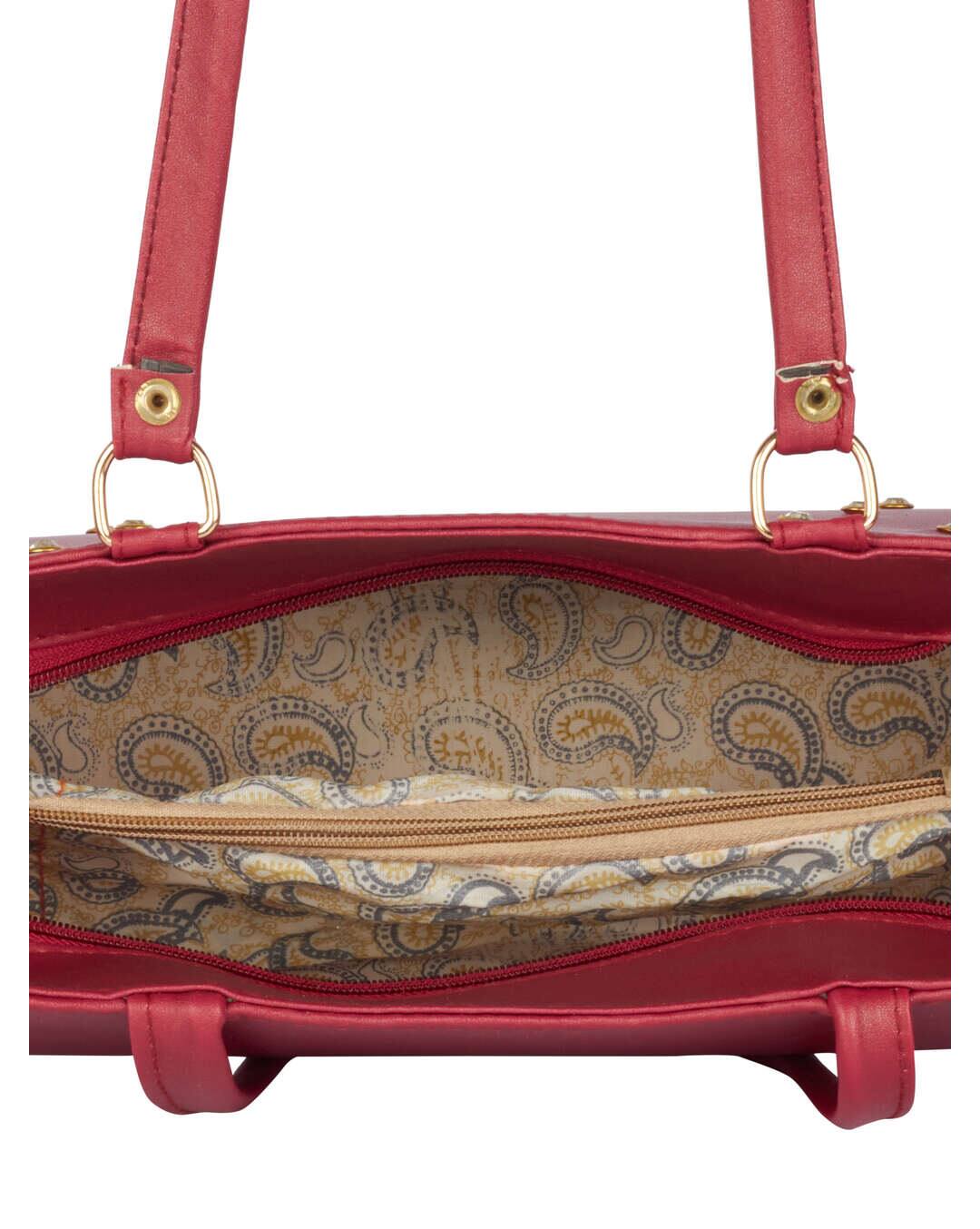 LA STILE Polyurethane (PU) Handbag