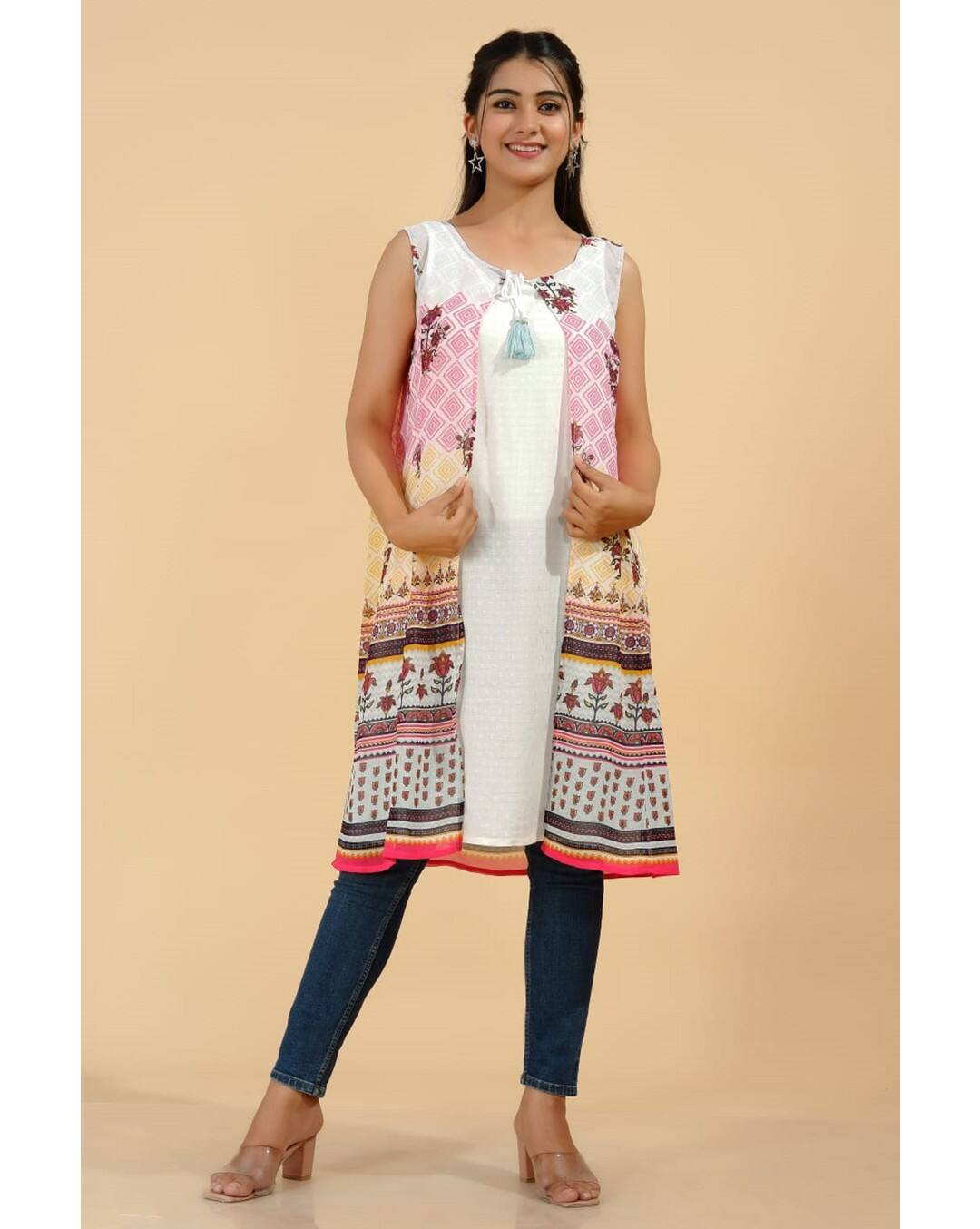 Dani Printed A-line Kurta