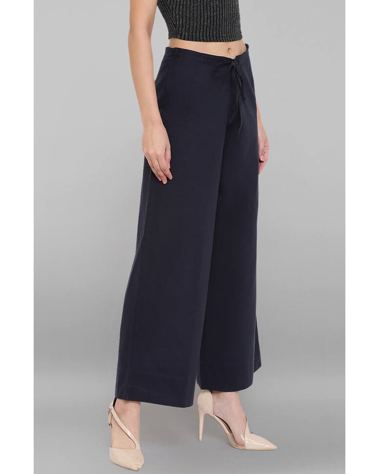 Pure Cotton Solid Palazzos view 11