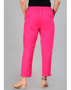 Cotton Relaxed Fit Trousers view 6