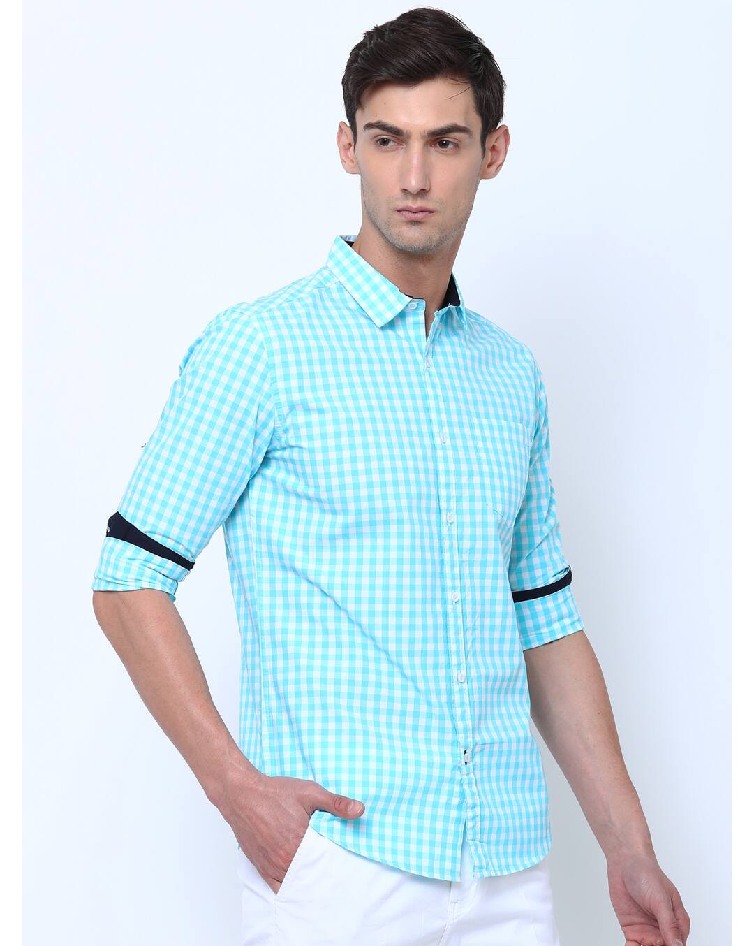 Cotton Checks Shirt view 16