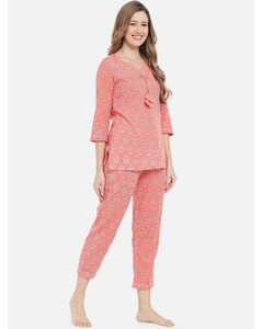 Cotton Floral Pyjamas Set view 21