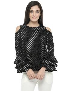 Polyester Polka-dot Top view 3