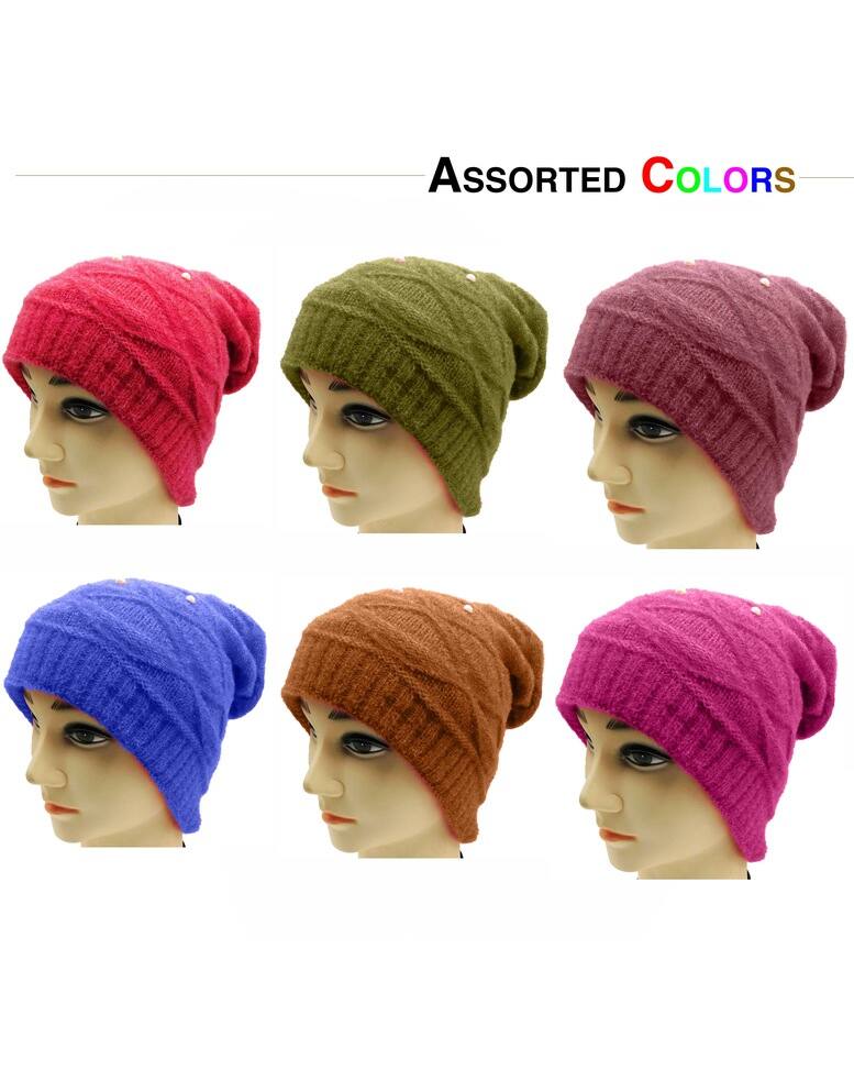Wool Solid Woolen Caps