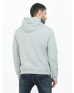 Fleece Printed Hooded Sweatshirt view 9
