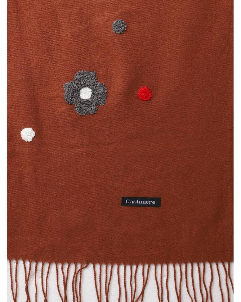 Acrylic Embroidered Open Muffler view 4