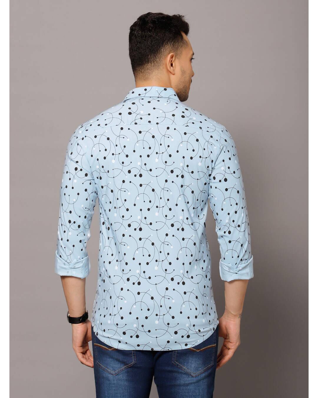 Cotton stretch Printed Casual Shirts view 2