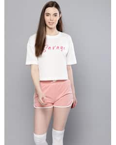 Cotton Mix Printed Round Neck T-shirt view 3