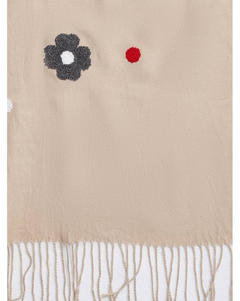 Acrylic Embroidered Open Muffler view 4