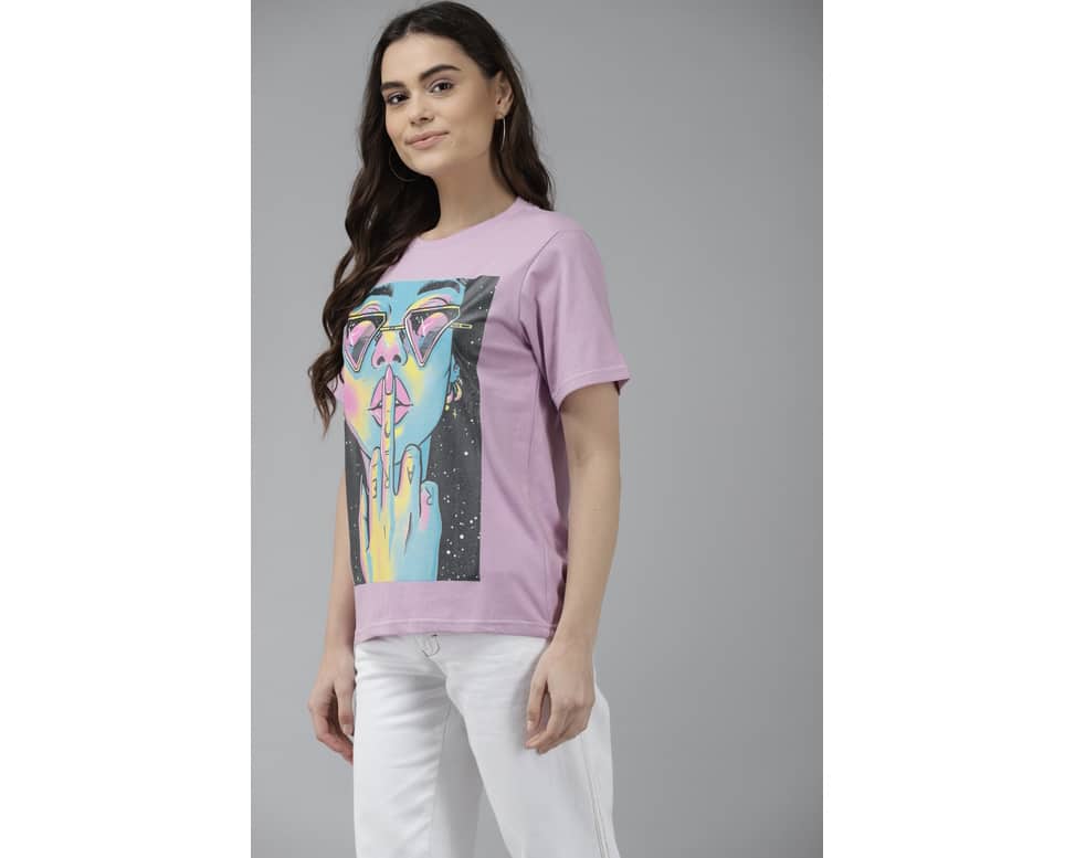 Cotton Printed Round Neck T-shirt view 11