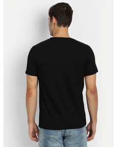 Cotton Printed Regular Fit Round Tshirt view 6
