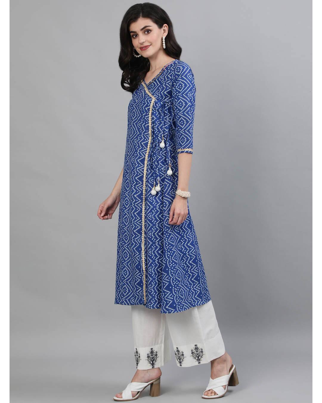 Rayon Printed palazzo SuitSet view 3