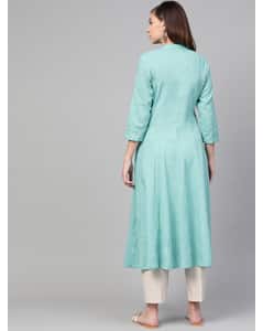 Cotton Solid Straight Kurta view 6