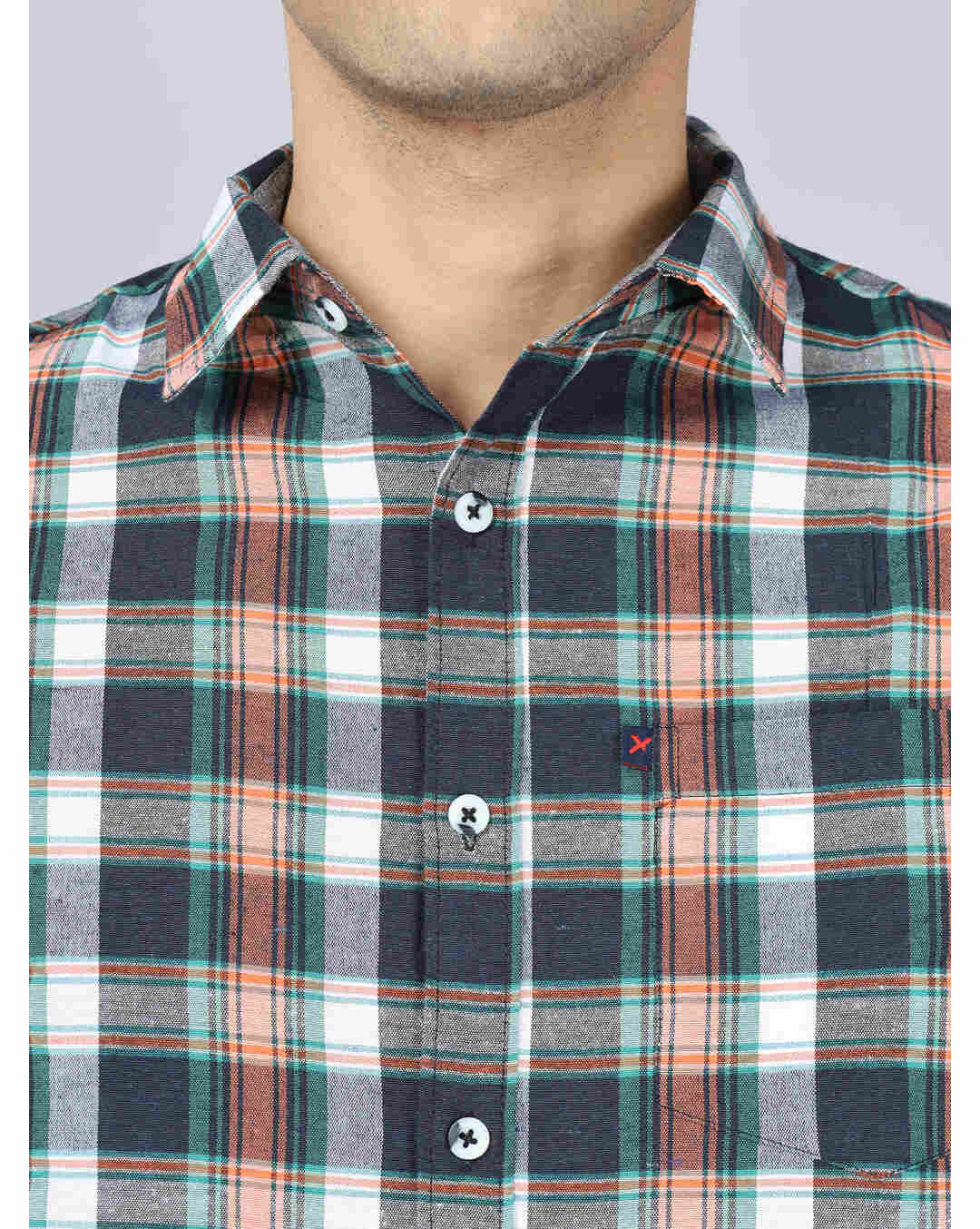 Blended Checks Casual Shirts view 5