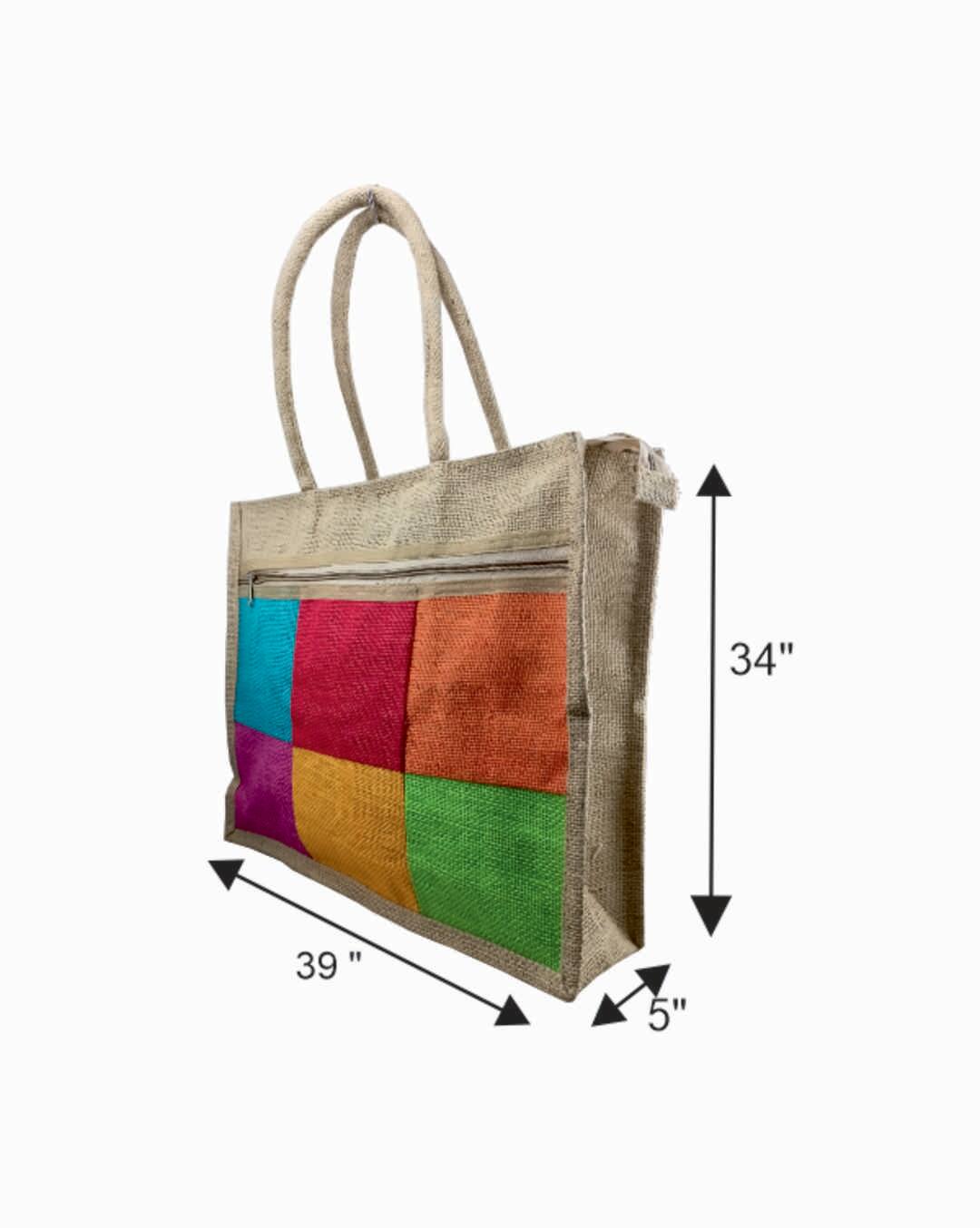 VELITE BAGS Jute Handbag