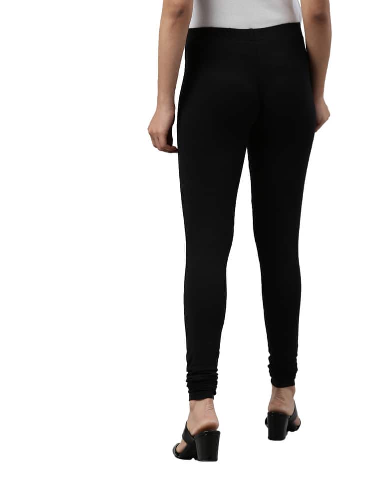 Blended Solid Chudidhar Leggings view 11