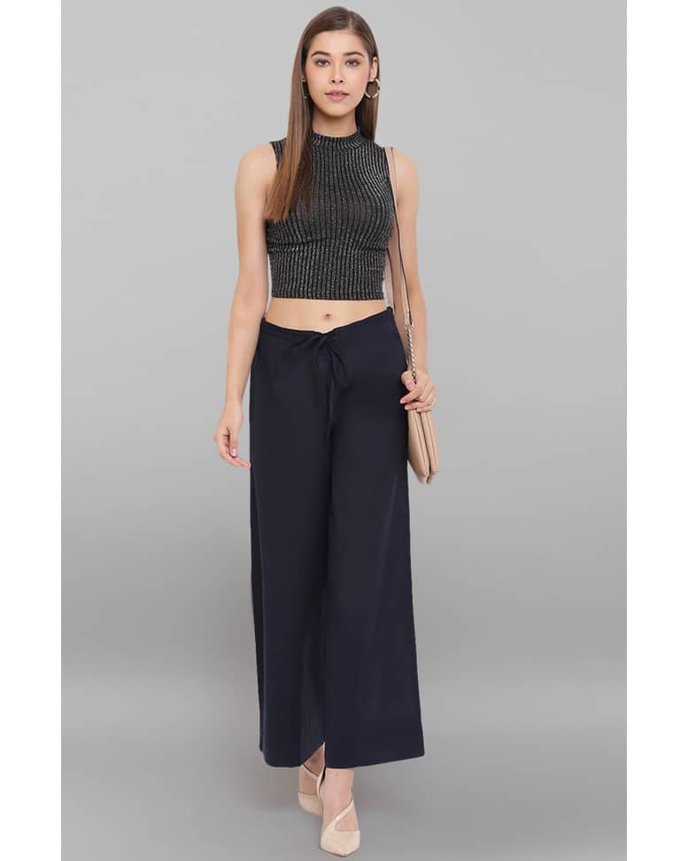 Pure Cotton Solid Palazzos view 5