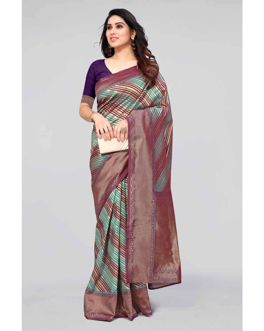 Banarasi All over print Regular Saree view 2