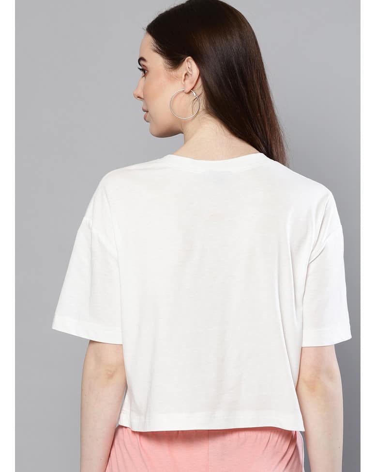 Cotton Mix Printed Round Neck T-shirt view 8