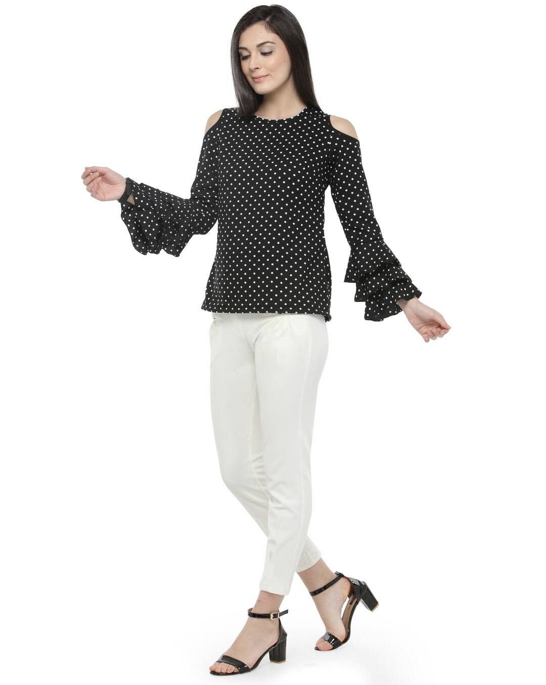 Polyester Polka-dot Top view 7