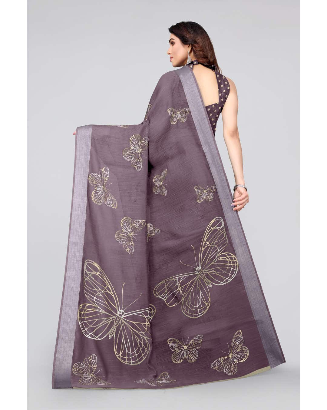 Cotton Foil Print Regular Saree view 10