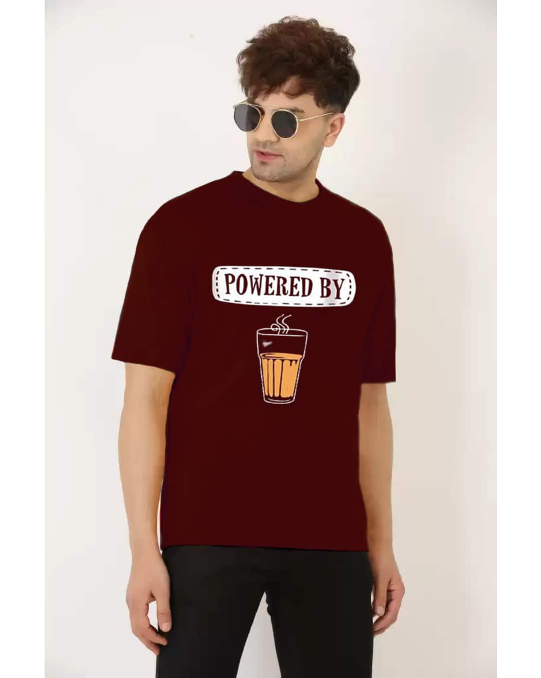Cotton Printed Slim Fit Round Tshirts