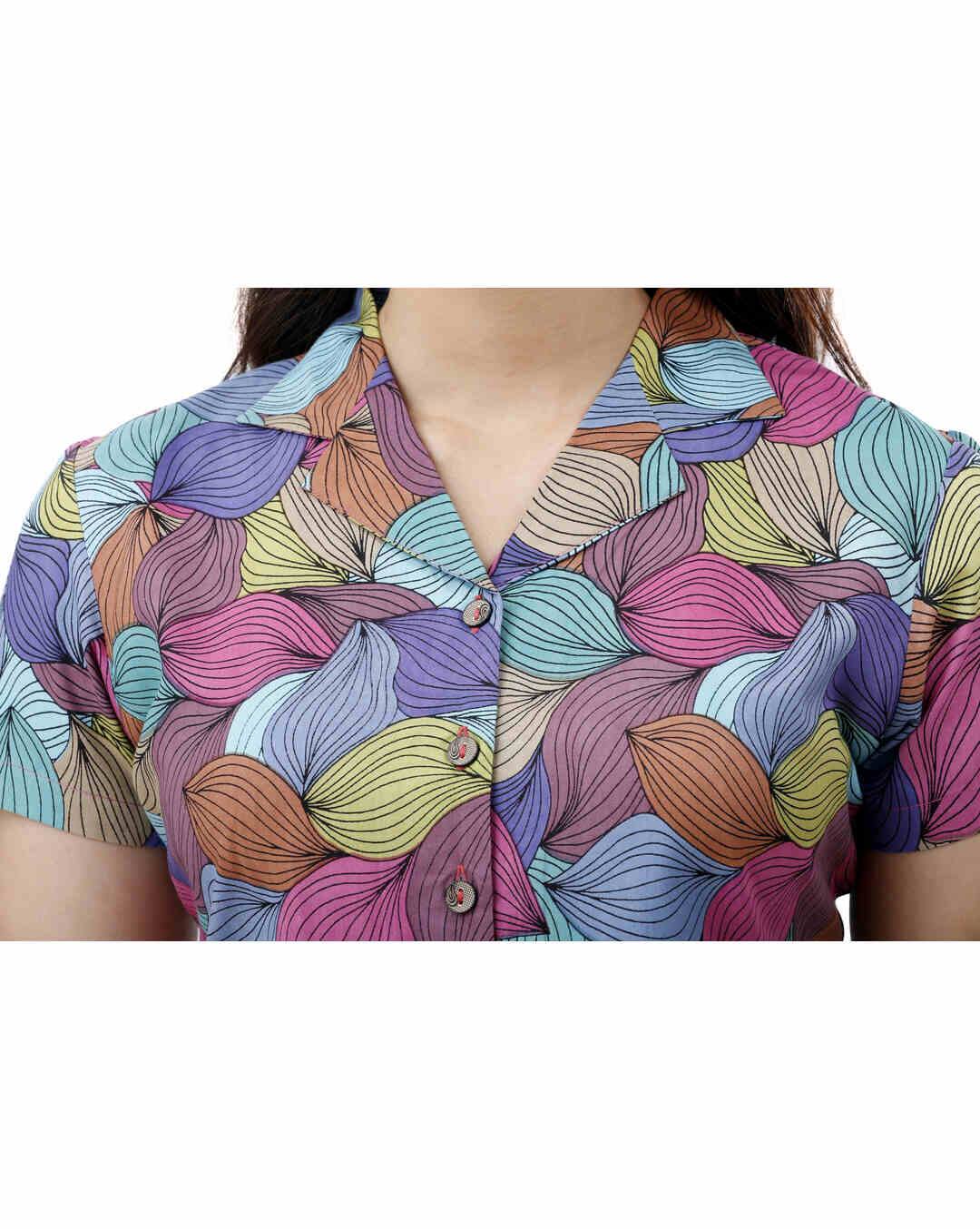 Rayon Floral Crop Top view 6