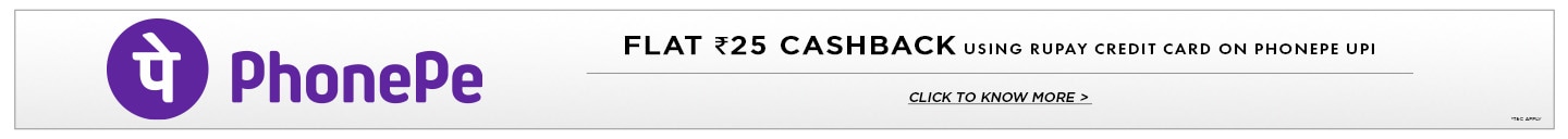 Flat ₹25 cash back on most products