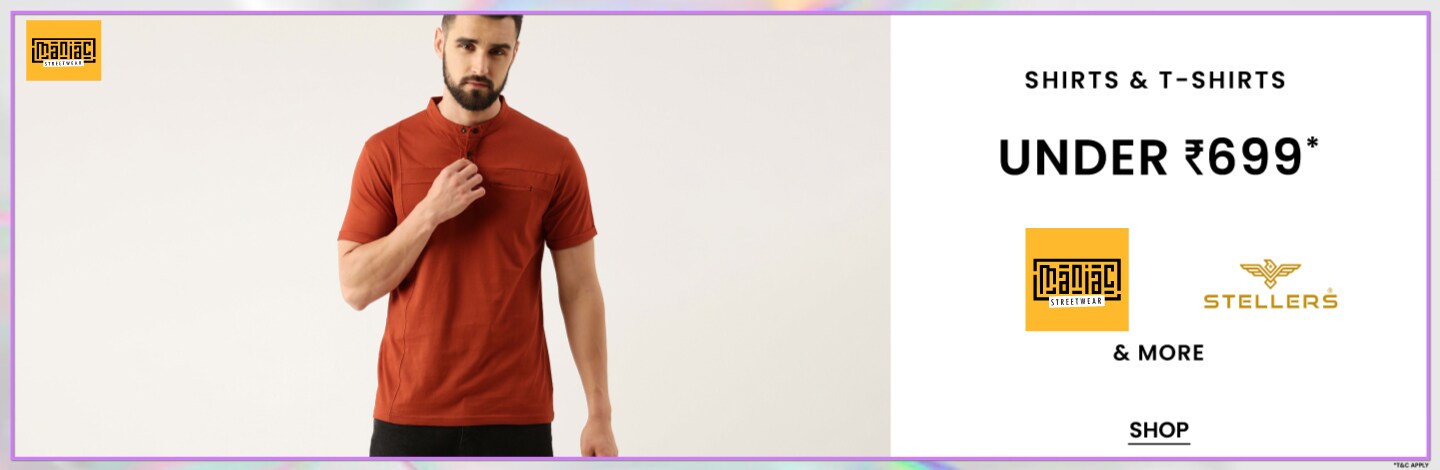 ajio.com - Men's Everyday Shirts and Tshirts collection