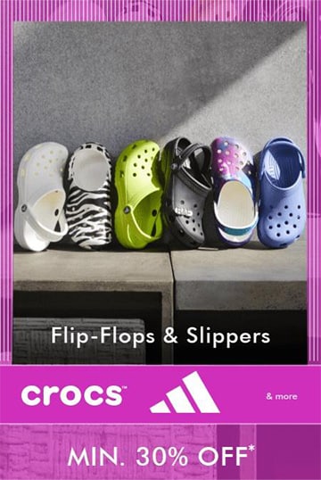 Get 30% discount on Flip-Flops and Slippers