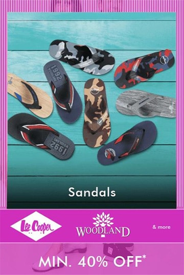 Avail Flat 40% Discount on Best Selling Sandals