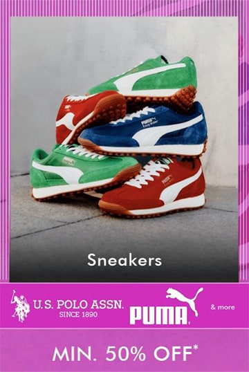 Avail Flat 50% OFF on Best Selling Sneakers