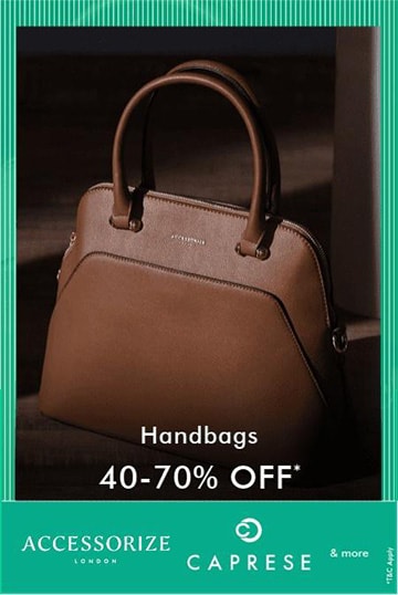 Get Up To 70% Discount on Best Selling Handbags