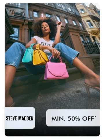 Steve madden Min 50