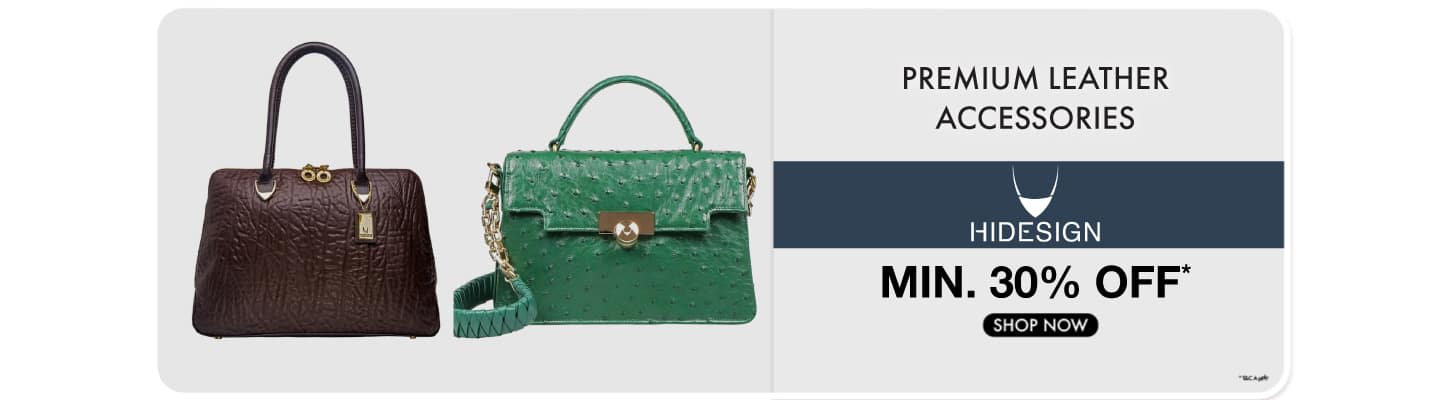 Hidesign - premium leather accessories Min 30%