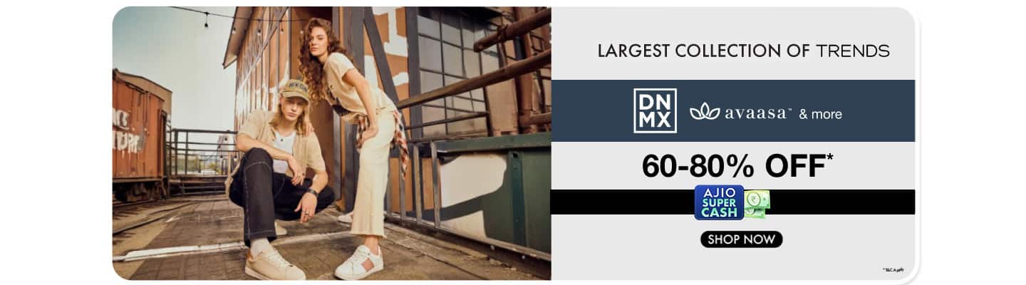 "RRFB - (Largest Collection of Trends 60-80% DNMX, Avaasa & more )( 4 CTA| T shirts under 299 | Kurta under 499 | Shirts Under 499 )"
