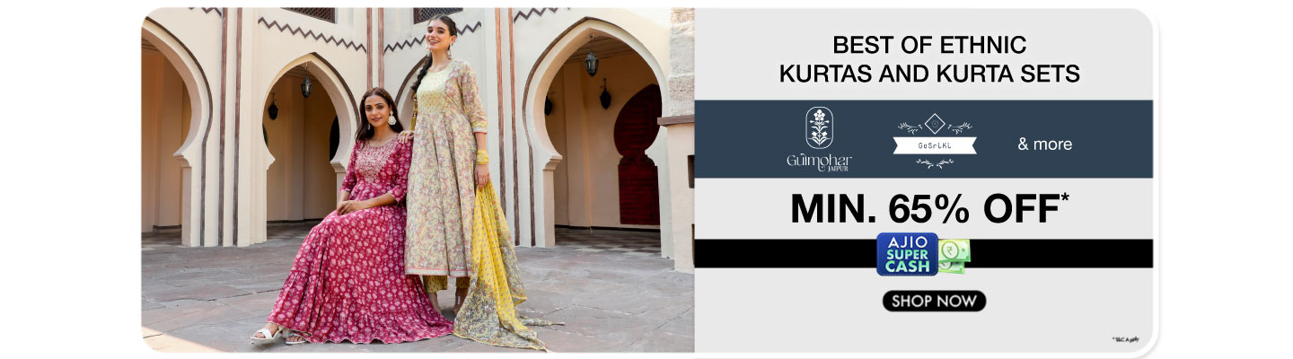 Best of Ethnic Kurtas and Kurta Sets Min 65 Gosriki, Gulmohar Jaipur and More