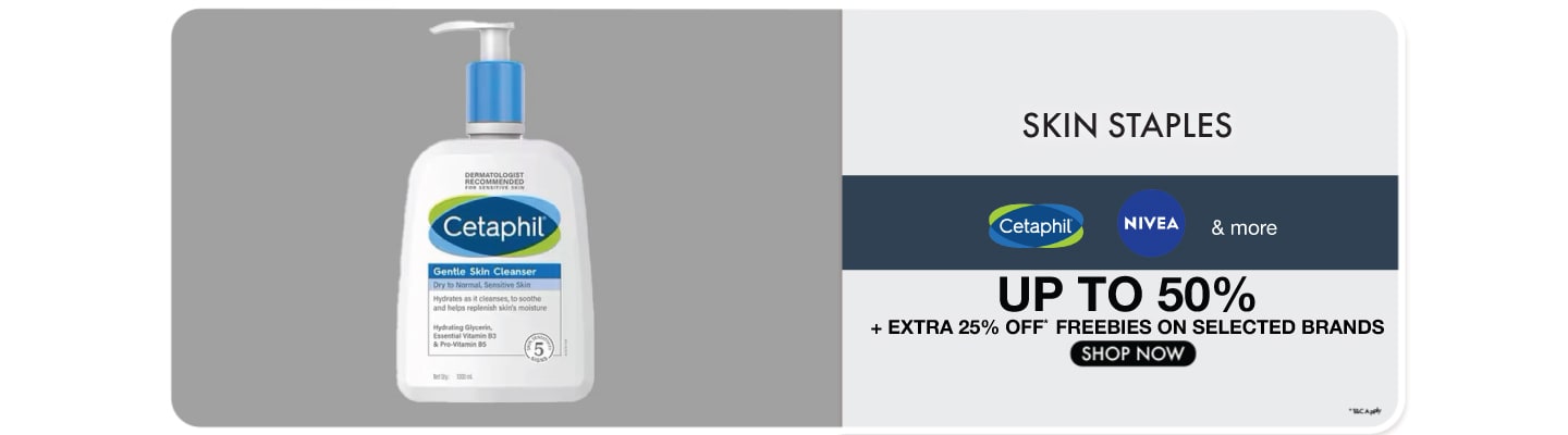 Glow &amp; Nourish! with Cetaphil, Nivea and more Upto 50% off  + Extra 25% off Code | Freebies on Selected brands