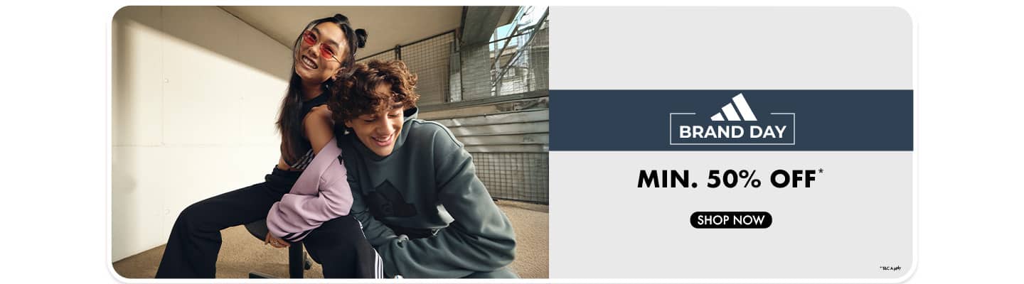 "	Brand Day-Adidas   Min 50%"