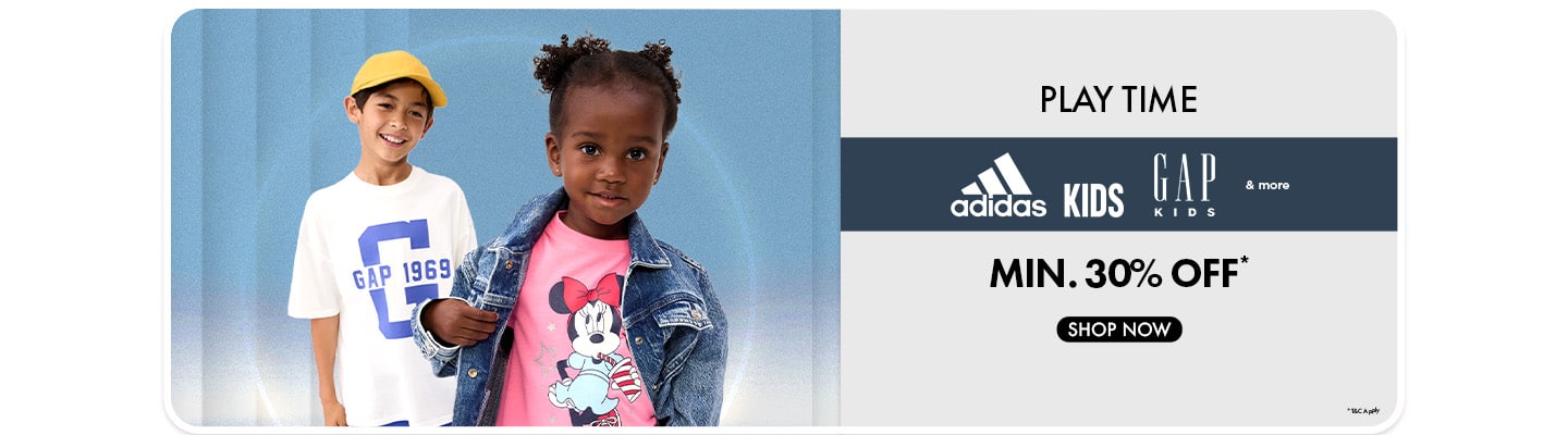 Best of Kidswear min 30 Gap kids, Adidas kids and more