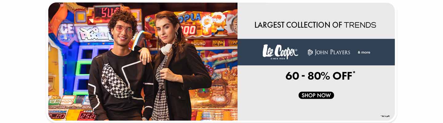Largest Collection of Trends  60-80% John Player, Lee cooper and more