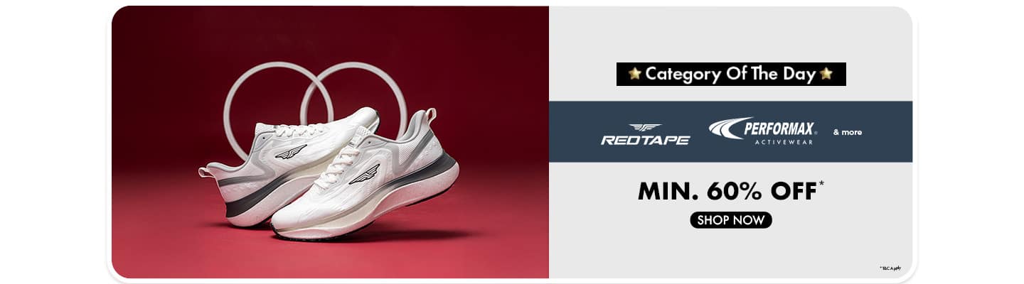 Category Day-Footwear-Redtape, Performax & more Min 60percent off