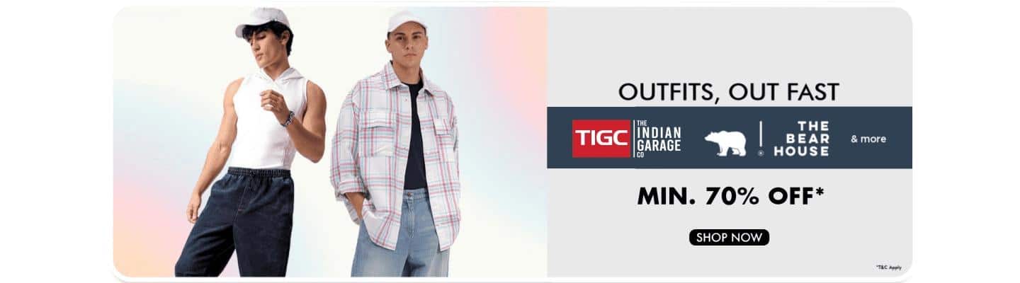 Westernwear Min 70% TIGC, The Bear House and more