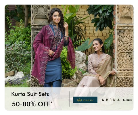 Kurta Suit Sets (Avaasa, Ahika and more) 50-80