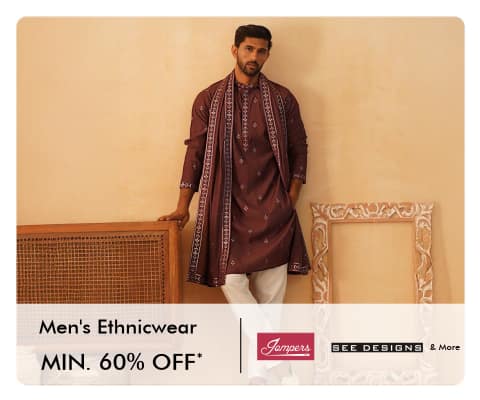 Men's Ethnic -Jompers,  See designs and more min 60%