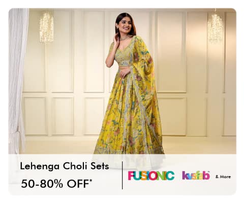 Lehenga Choli Sets (Fusionic , KVS Fab and more) 50-80